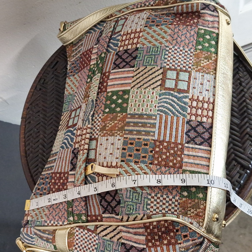 Sas Multicolor Patchwork Shoulder Bag - image 7